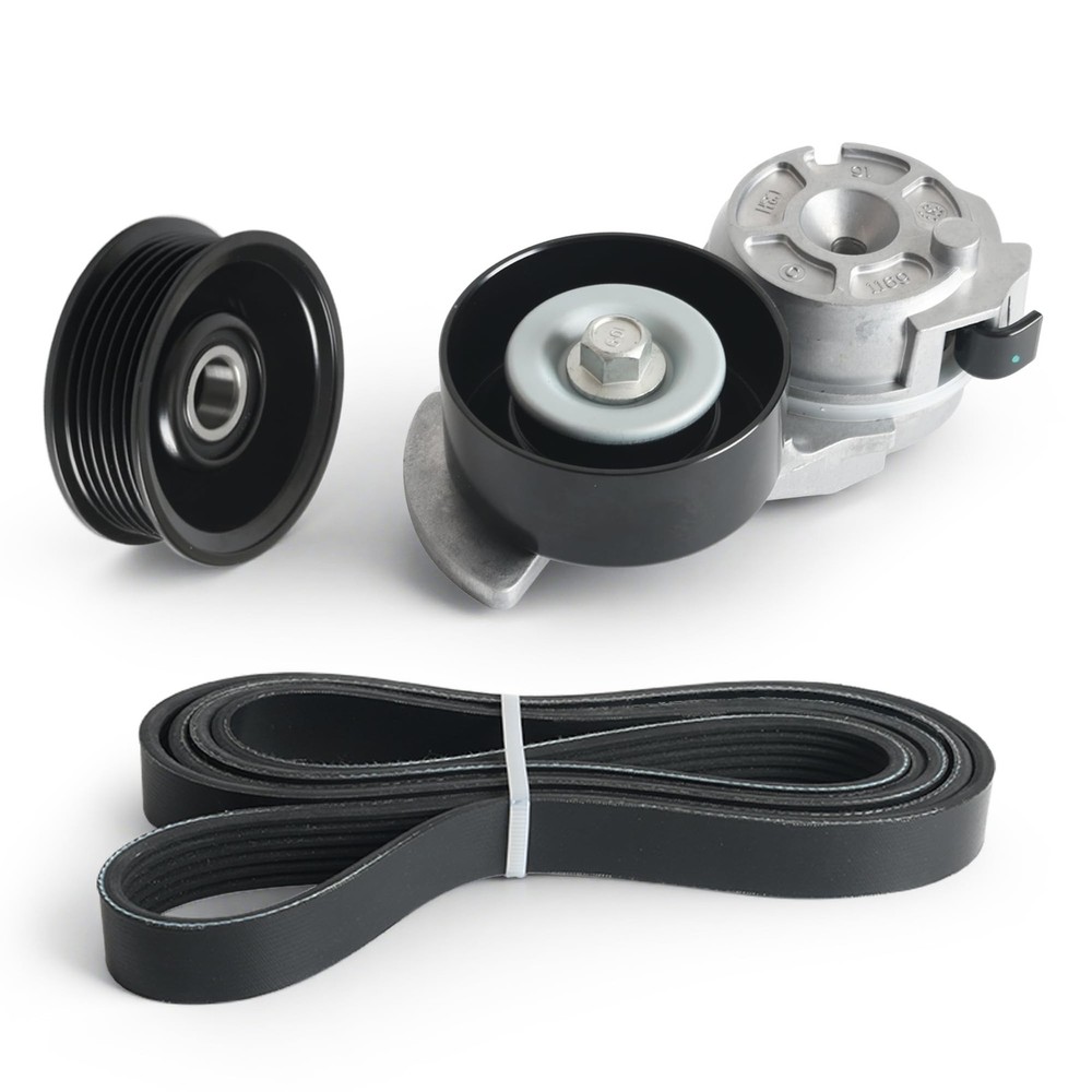 Serpentine Belt Tensioner idler Pulley Kit for Ford Grand Marquis Crown Victo…