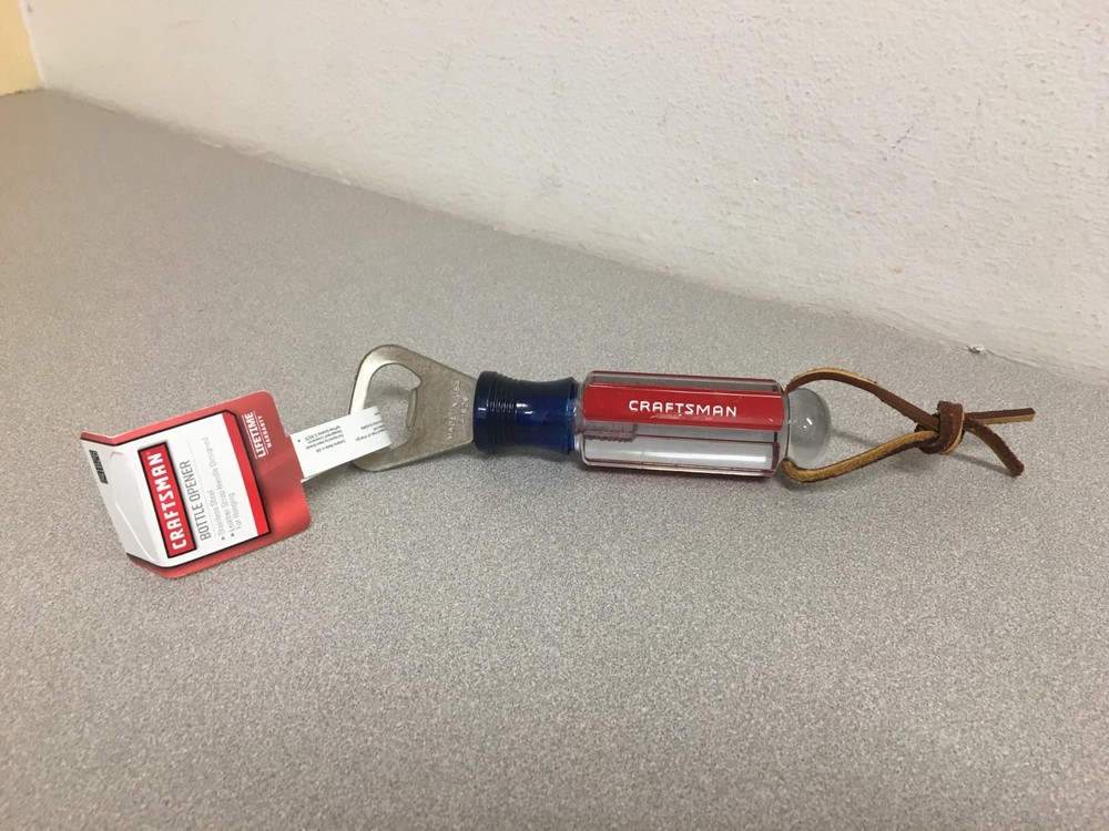 Craftsman Multicolored Plastic/Stainless Steel Manual Bottle Opener
