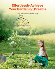 4 Packs Metal Garden Trellis 71″ x 20″ for Climbing Plant Support Rustproof