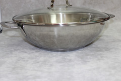 KitchenAid Wok Stir Fry Skillet with Glass Lid 12.5 Inches Never Used In Box