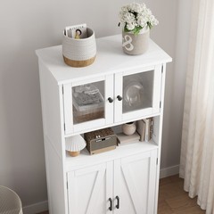 Kitchen Pantry Cabinet, Standing Cupboard,Storage Cabinet for Living Room, White