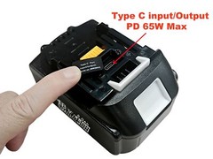 2 PCS Lithium Batteries 8.0Ah 18V for Makita BL1850 BL1860 With Type C Charge