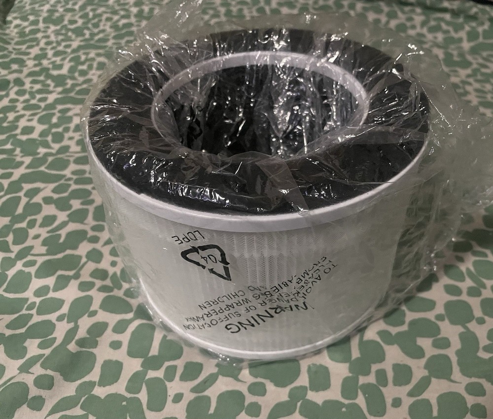 HEPA Air Purifier Filter Replacement w/ Activated Carbon Cylindrical Cartridge