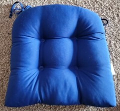 Klear Vu Easy Care Outdoor XL Chair Cushion in Marine Blue
