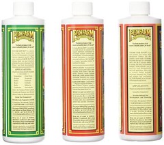 FoxFarm GLCMBX0006 Liquid Nutrient Soil Trio-Pints, Grow Big, Tiger Bloom, 16 Fl