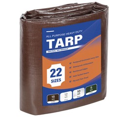 Heavy Duty Poly Tarp 5/10/12/16/20 Mil Waterproof Tarpaulin Cover w/ Grommets