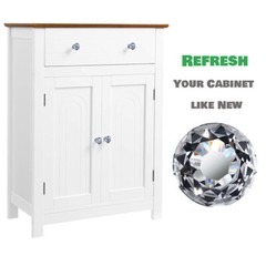 25 pcs Crystal Glass Knobs Drawer Pulls Kitchen Bathroom Cabinet Dresser