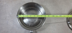 Saladmaster 2qt 3 Pc Double Boiler Tri-Clad 18-8 Stainless Steel Saucepan W/ Lid