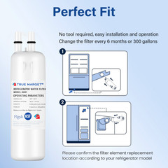2 Pck Fridge Filter – EDR1RXD1, W10295370A, Filter 1, 46-9081, 46-9930, KAD1RXD1