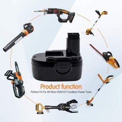 2 Pack For Worx 18V WA3152 Battery WA3127 WG150 WG152 WG153 WG250 Cordless Tools