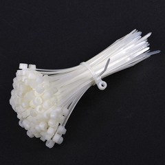 40 x Mount Head Cable Zip Ties 4 Inch Screw Hole Nylon Wire Strap White