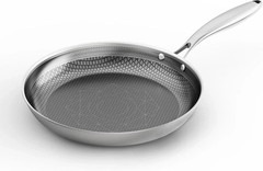 2025 New Titanium Hammered Pan Pro with no Lid, Titanium Pans for Cooking -Durab