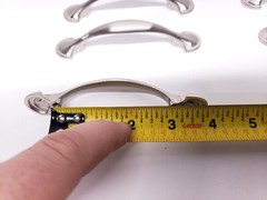 14 Liberty 3″ Hole Span Satin Nickel Silver 1/2 Round Drawer Pulls & Screws