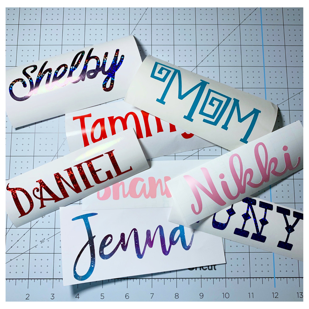 3″ Custom Text or Name Vinyl Decal Sticker