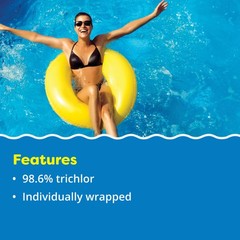 In The Swim 4 Inch Stabilized Chlorine Sticks – 98.6% Trichlor 50 Pounds