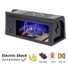 Upgraded Electronic Mouse Trap Control Kill Big Rat Pest Electric Rodent Zapper