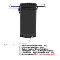 Universal Ceiling Fan Lamp Light Remote Control Receiver Kit Timing Wireless 15M