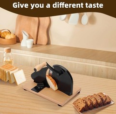 Manual Bread Slicer with Hand Crank Classic Home Bread Slicer for Homemade Sour