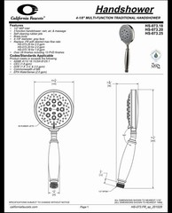 California Faucets HS-073.18-PN Polished Nickel Handshower Kit