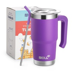 16 oz Tumbler with Handle-Stainless Steel Double Wall Vacuum Insulated Water …