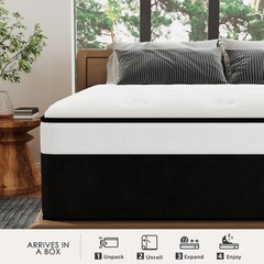 12/14 Inch Mattress Hybrid Memory Foam Bed in A Box, Twin Full Queen King Size