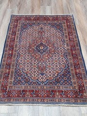 Turkish Silk&Wool Hand Made Bohemian Royal Classic Design, Turkish Rug 3×4.6 Ft