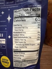 Sugar Free KETO BROWNIE & CHOCOLATE CHIP COOKIE MIX Huge 27oz bag +19.4 oz 2026