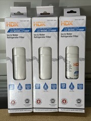Lot Of 3 HDX EQL-1-S Refrigerator Water Filter Replacements for LG LT1000P NEW