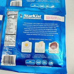 StarKist Wild Caught Chunk Light Tuna in Water 11 oz Pouch 4 Pack Exp 09 2028