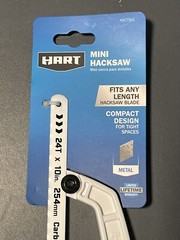 Hart Mini Carbon Steel Compact Hacksaw 24 TPI Blade Metal Cutting 10″ Brand New