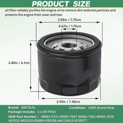 For Kawasaki 49065-0736 Oil Filter Replaces 49065-7007, 49065-0721