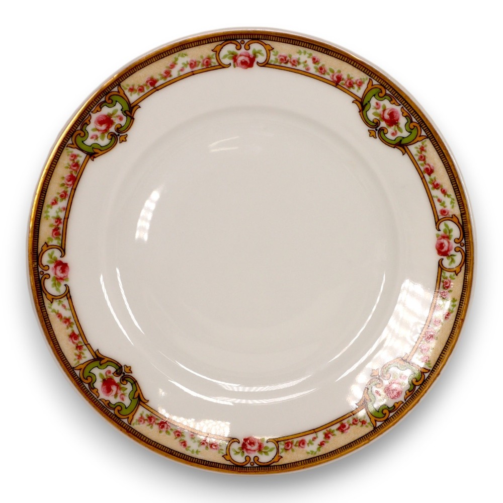 Théodore Haviland The Belfort Bread Plate Pink Roses Vintage 1910 France