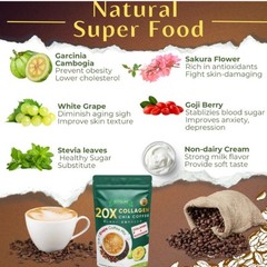 20x Collagen Chia Coffee Beauty Anti-Aging Improve Skin Elasticity 10 Packs