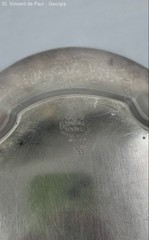 VTG 16″ Oval Chippendale Electro Silver plate 18% Base Nickel Silver Tray Ornate