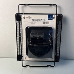 Meijer Locker Kit Set 7-Piece Blue Magnetic Shelf Mirror Dry Erase New