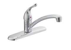 MOEN Chateau Low-Arc Single-Handle Standard Kitchen Faucet in Chrome 7425