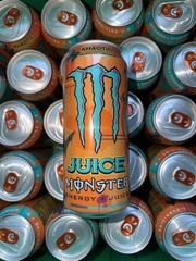 Monster Energy + Juice Khaotic Tropical Orange 16 Fl Oz Cans Case (24 Pack)