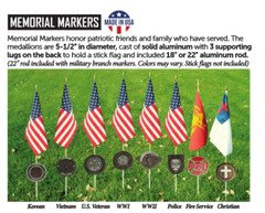 Collins Flags – Aluminum Memorial Marker & Flag Holder