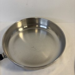 Farberware Stainless Steel Aluminum Clad 10” Frying Sauté Pan Skillet With Lid