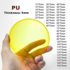 5mm Thick Round Polyurethane PU Disc Discs Damping Pads Sheet | Φ 12mm-100mm