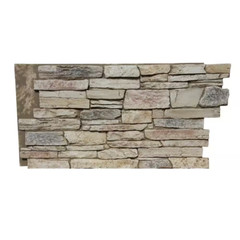 Ledge Stone 48 In. X 24.25 In. Polyurethane Interlocking Siding Panel in Frosted