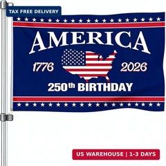 250 Years America Flag, 3X5 Ft, USA 250Th Anniversary Patriotic Design,1776-2026