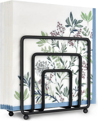 Napkin Holder for Table, Modern Metal Black Napkin Holders for Kitchen Dining Ta