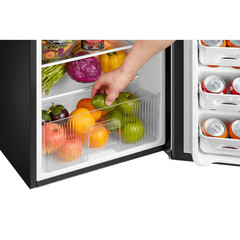 Arctic King 3.2 Cu ft Two Door Mini Fridge with Freezer, Stainless Steel, E-Star