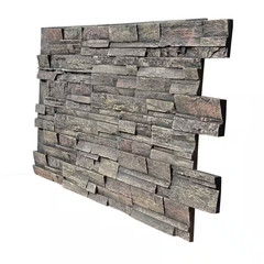 Stack Stone 48 In. X 24.25 In. Polyurethane Interlocking Siding Panel Finished i