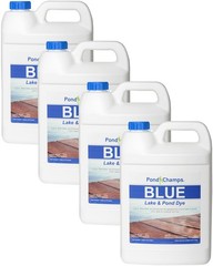 Blue Lake and Pond Dye (4 Gallon Royal – 4 Value Pack,