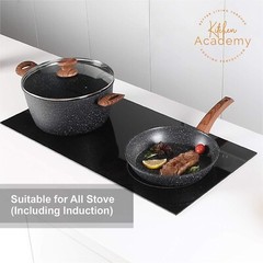 30 Piece Cookware Set Pots and Pans Set Kitchen Granite Non Stick Bakeware Set