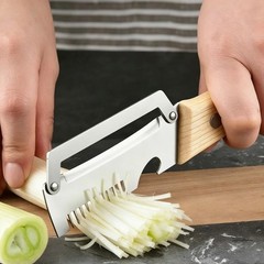 Stainless Steel Vegetable Peeler Kitchen Tool Wooden Handle Slicing Fruit Potato