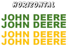 John Deere Lettering Premium Vinyl Decal /Sticker 2-Pack!