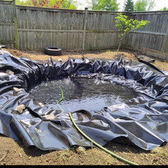 20 Mil 13 X 18 FT Pond Liners For Outdoor Ponds & Water Garden HDPE Fish Liners